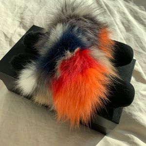 Stuart Weitzman Furgetit Fur Loafer Mule - Size 7